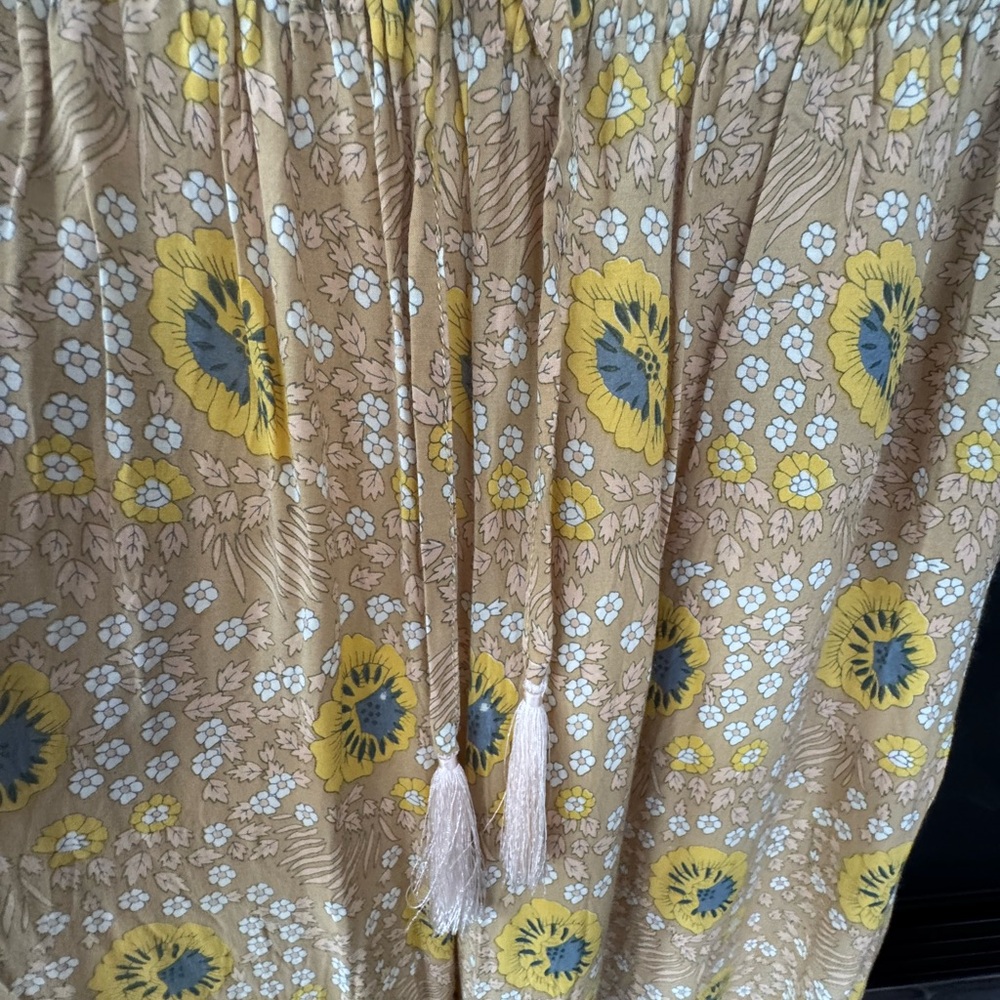 Natalie Martin Yellow Floral Wide Leg Pants - Picture 4 of 6